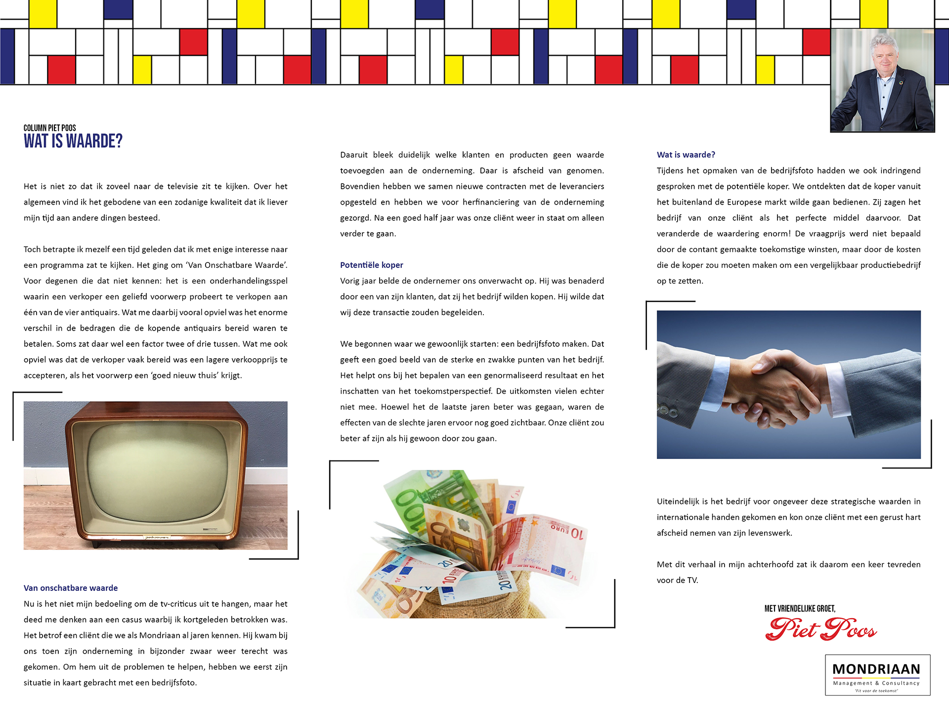 Wat is waarde? | Column Piet Poos