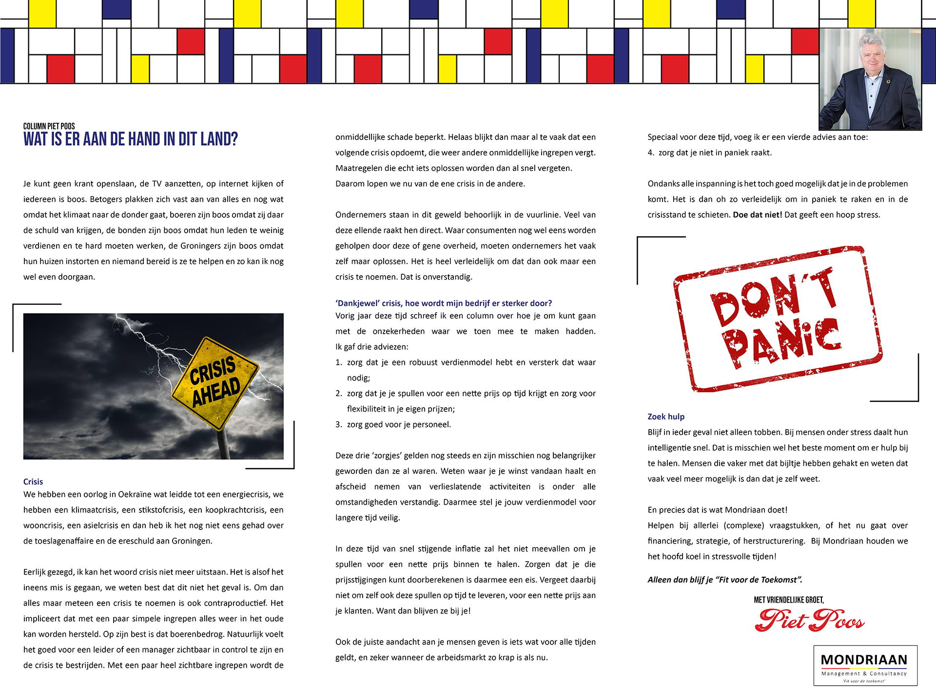 Wat is er aan de hand in dit land? | Column Piet Poos